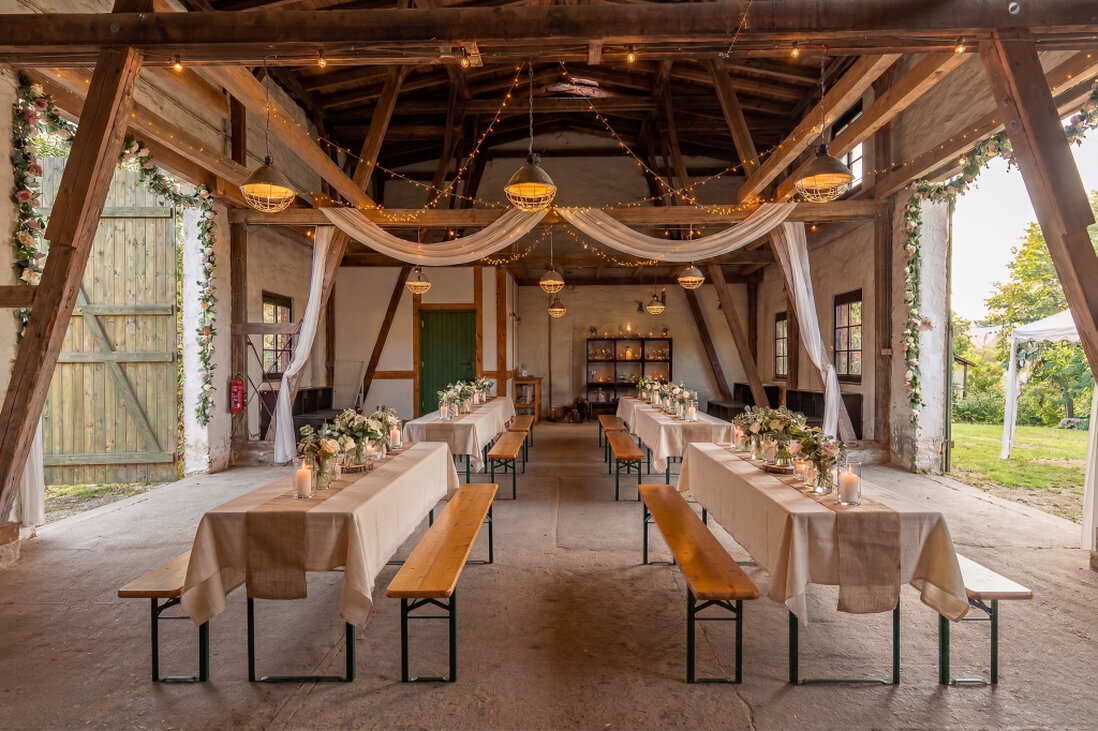 Eine große Scheune für Familienfeiern und Rumtoben